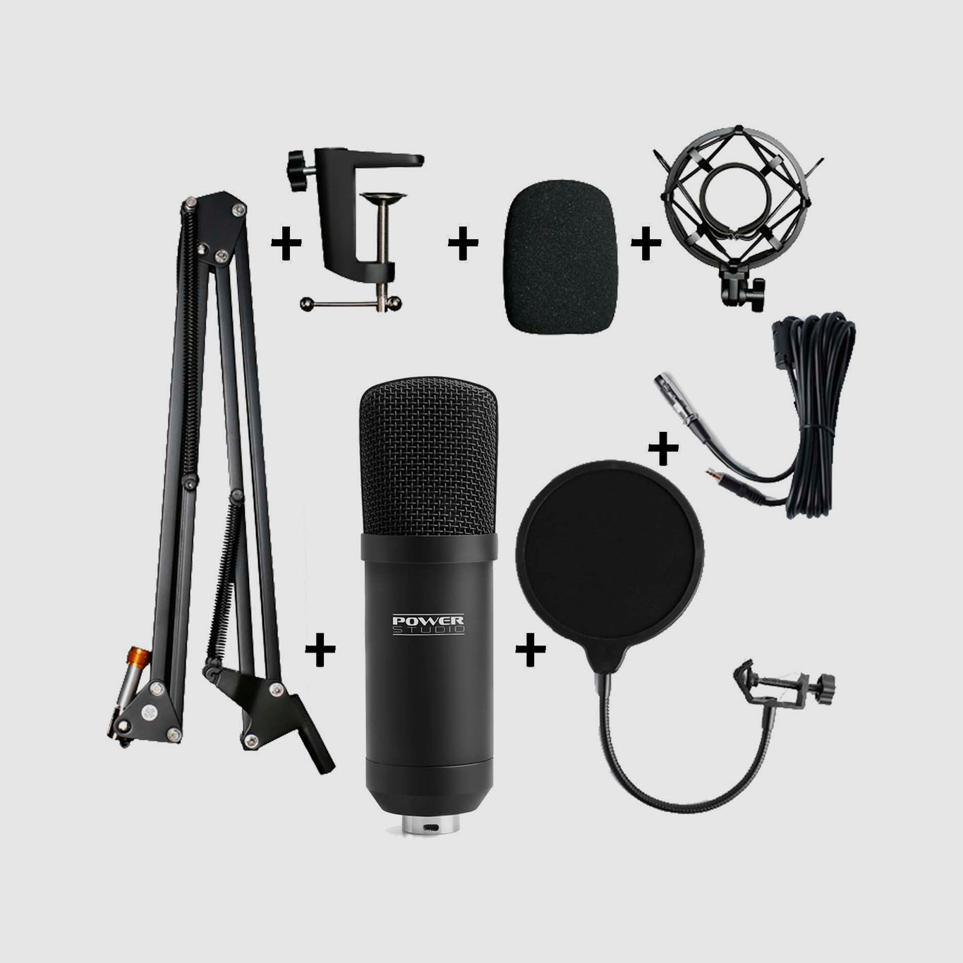 Power Studio Vibe B1 USB - Pack Micro USB + Suporte + Accessórios